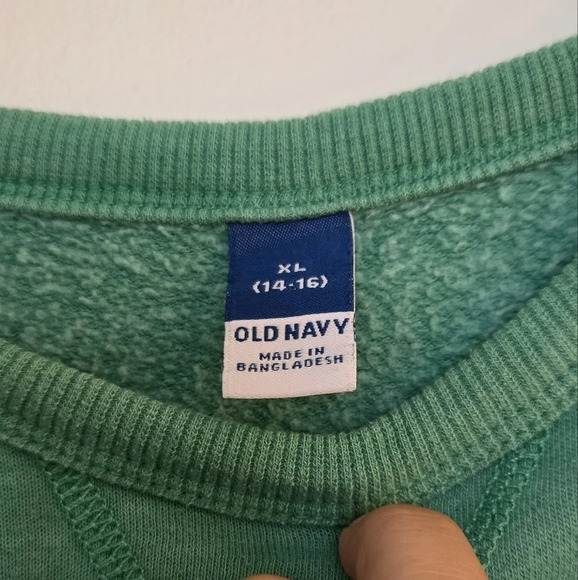 💚Old Navy smiley-face sweatshirt 🙂 - Picture 4 of 7